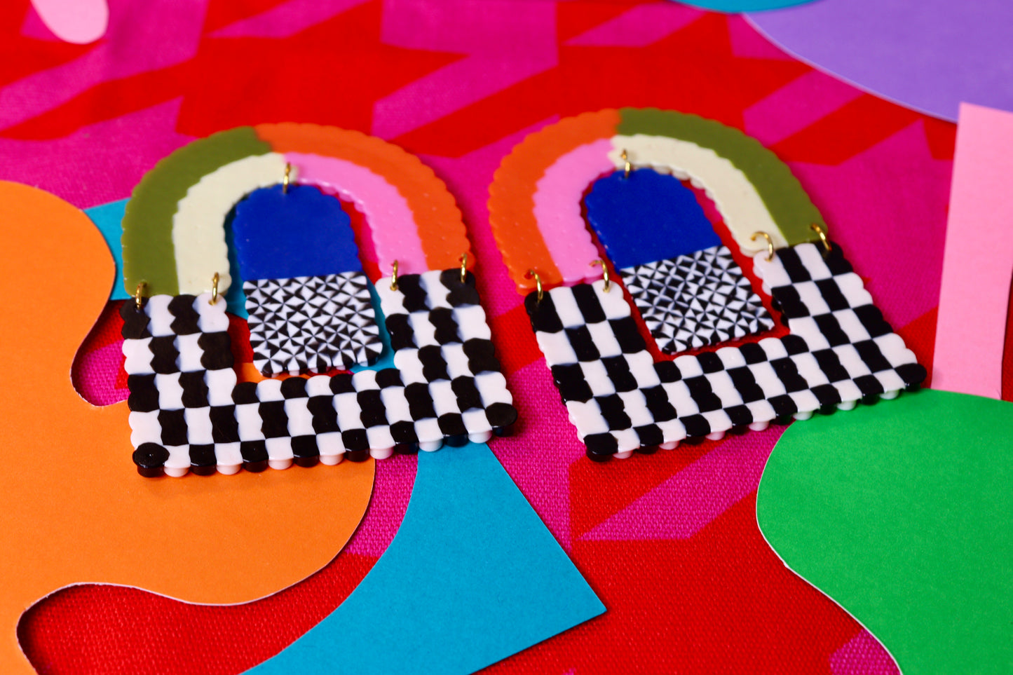 Vibrant Beauties II Statement Earrings