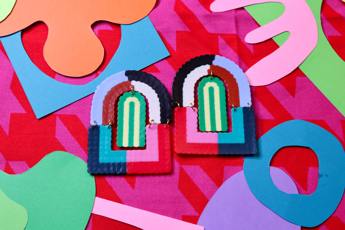 Vibrant Beauties III Statement Earrings